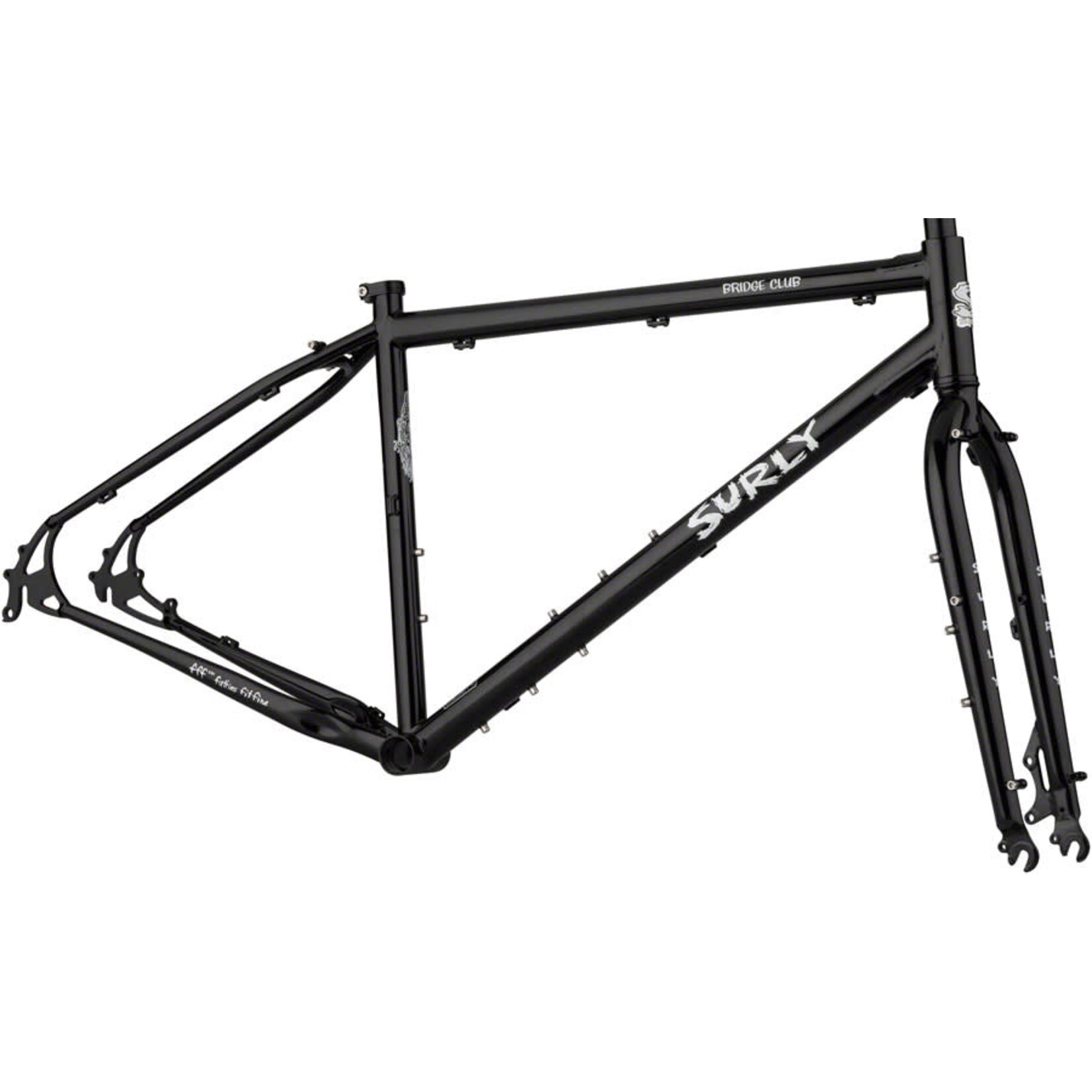 Surly Surly Bridge Club Frameset - 27.5"/700c, Steel, Black, Large