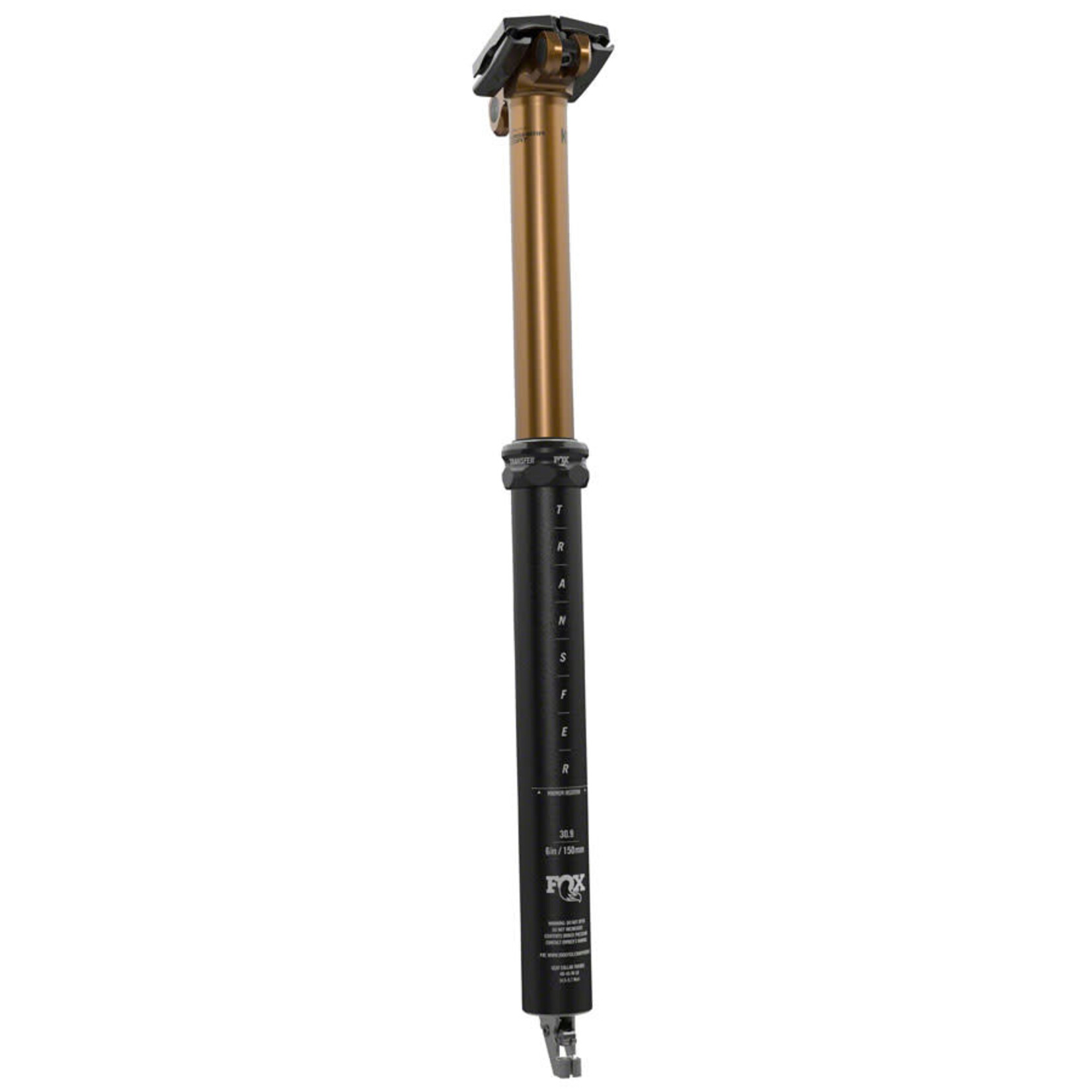Fox FOX Transfer Performance Elite Dropper Seatpost - 30.9 x 506mm, 175mm, Internal Routing, Anodized Upper