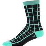 All-City All-City Club Tropic Socks - 6", Black, Goldenrod, Teal, Small/Medium
