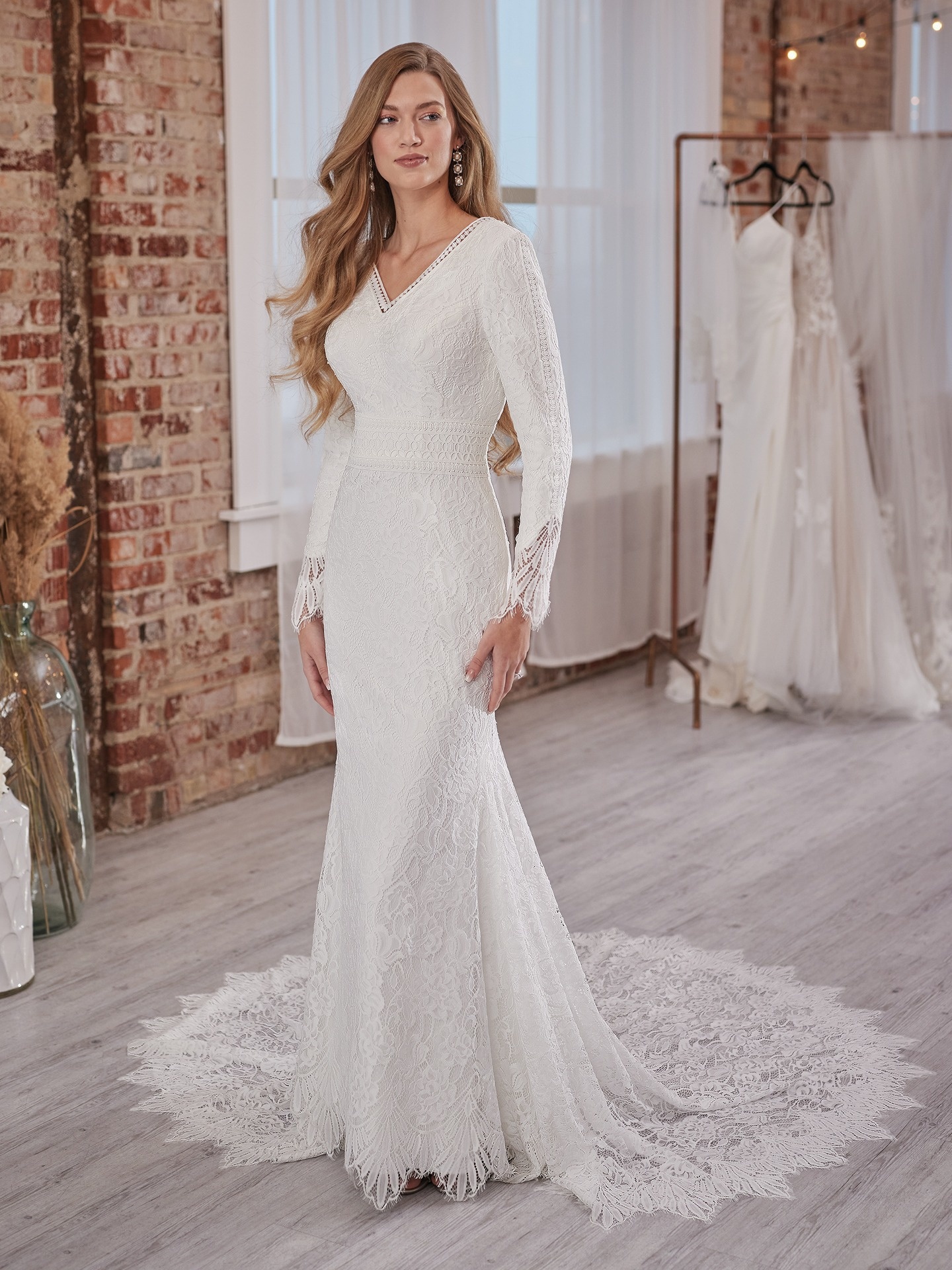 Maggie sottero long sleeve clearance