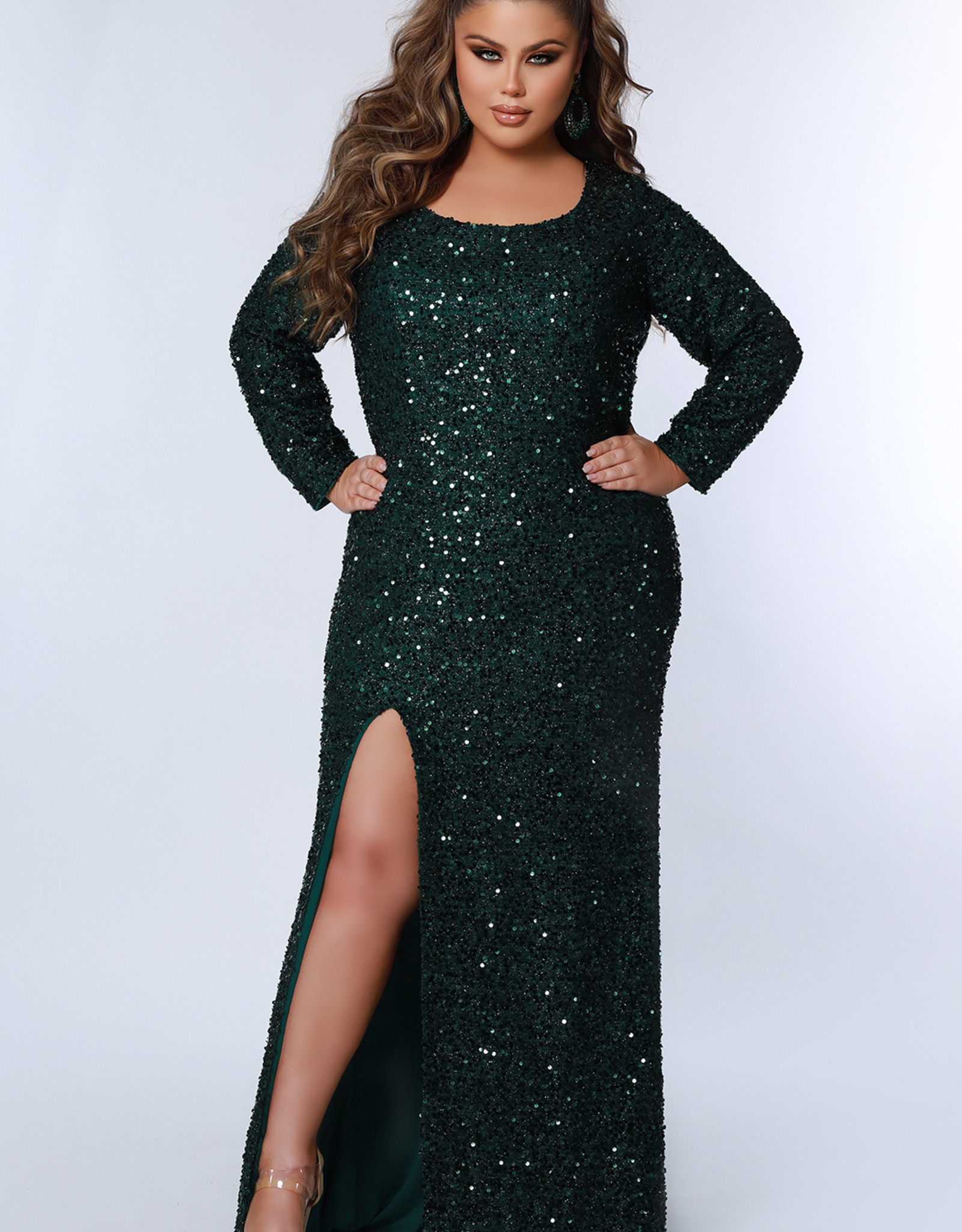 French Novelty: Sydneys Closet SC7340 Conquer the Night Plus Size Gown