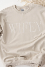 Heirloom Bridal Company WIFEY Embroidered Sweatshirt