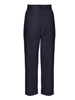 Mens Navy Flat Front Pants