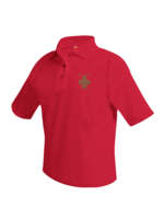 CCPS Short Sleeve Red Pique Polo