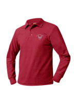 SBCA Red Long Sleeve Pique Polo (G712)