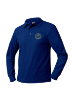 SCCS Royal Long Sleeve Pique Polo K-5