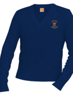 TUS KCLA Navy V-neck Pullover sweater