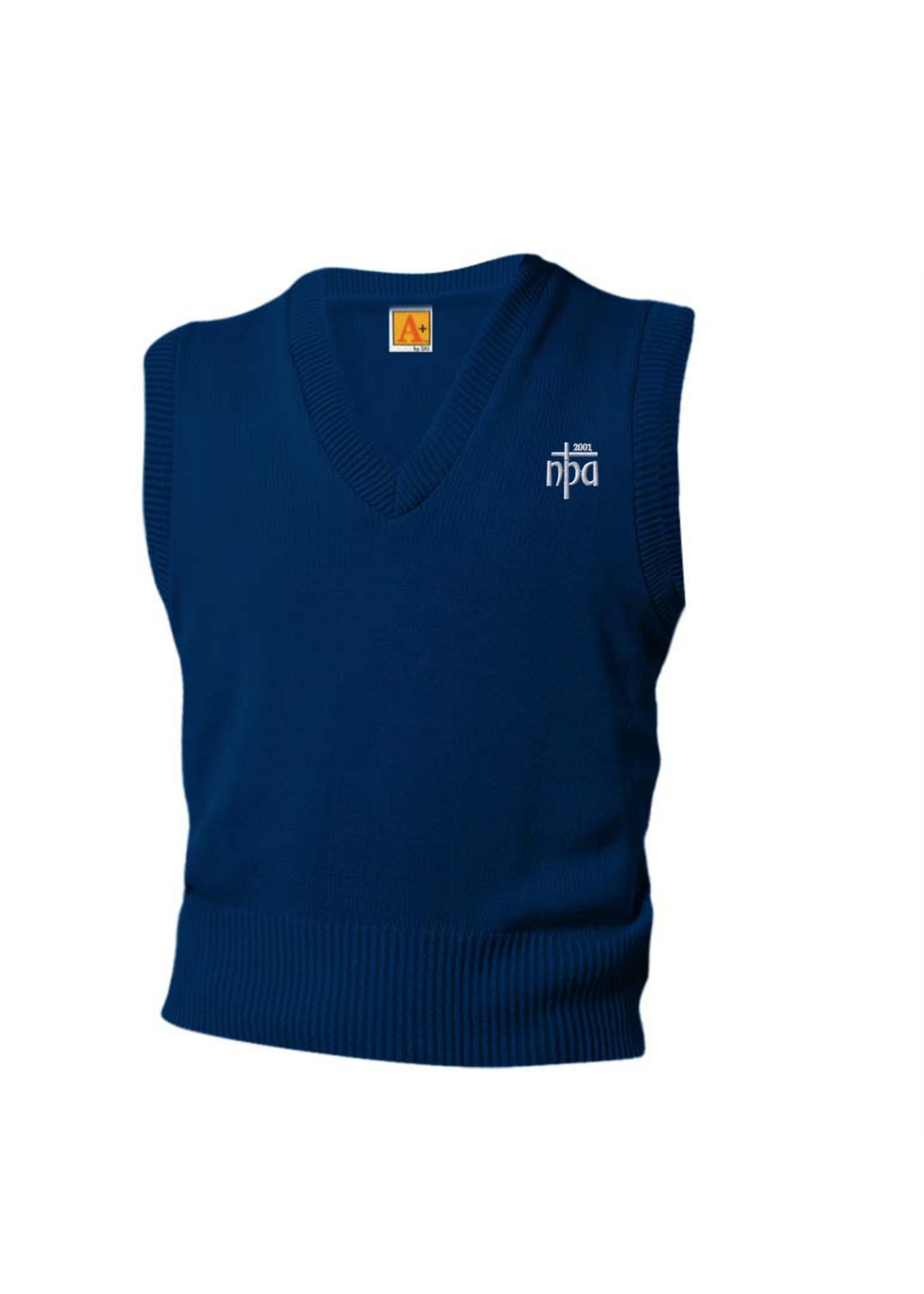 NPA Navy V-neck sweater vest