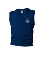 OLGA Navy V-neck sweater vest