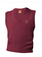 SCBA Wine V-neck sweater vest