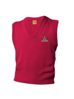 SHPS Red V-neck sweater vest
