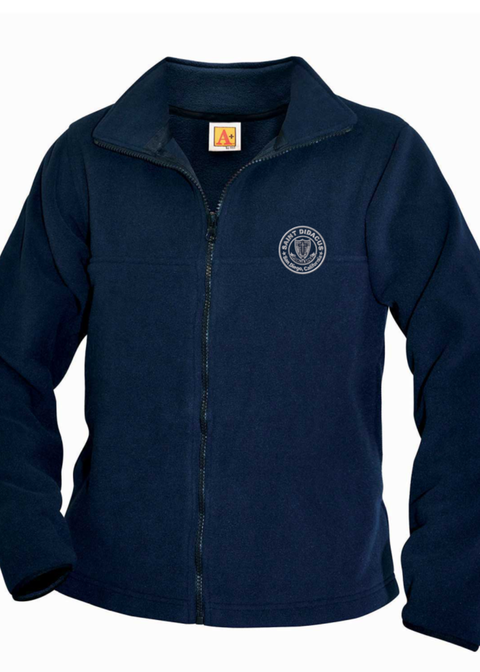 SDPS Navy Fleece Full Zip Jacket