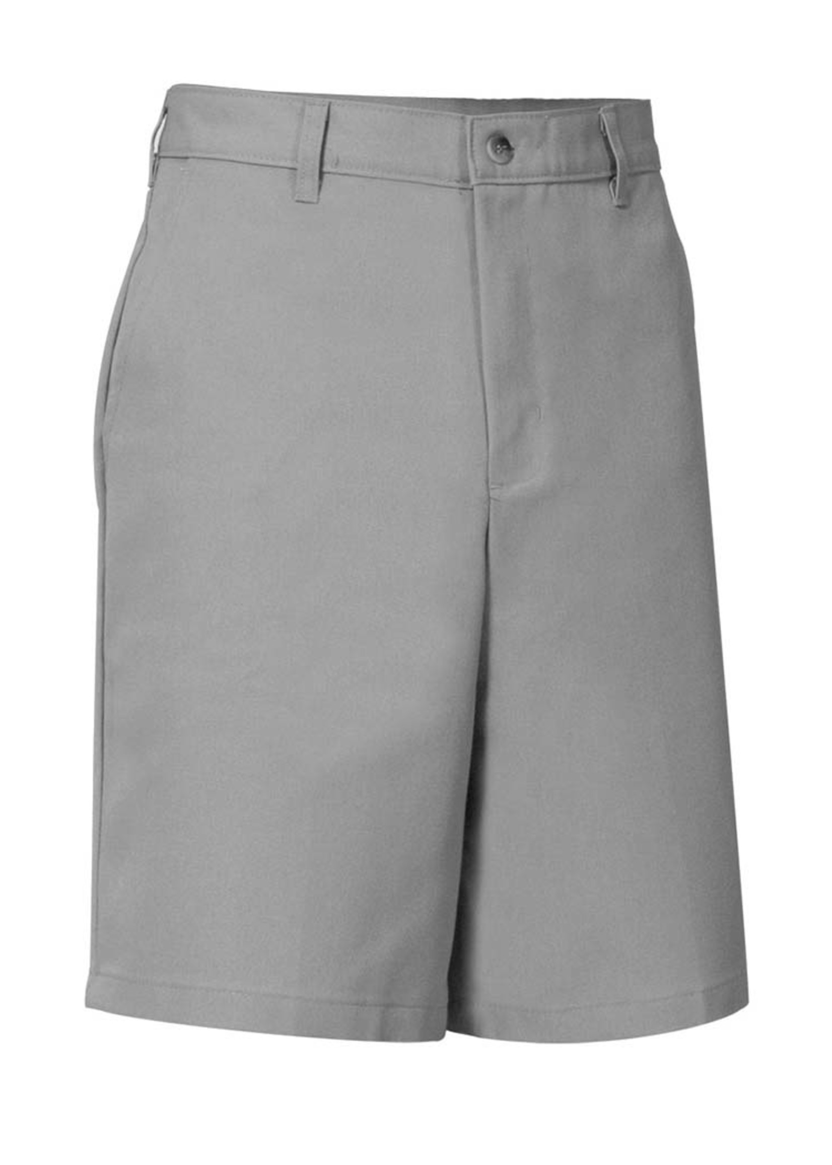 A+ Mens Grey Flat Front Shorts