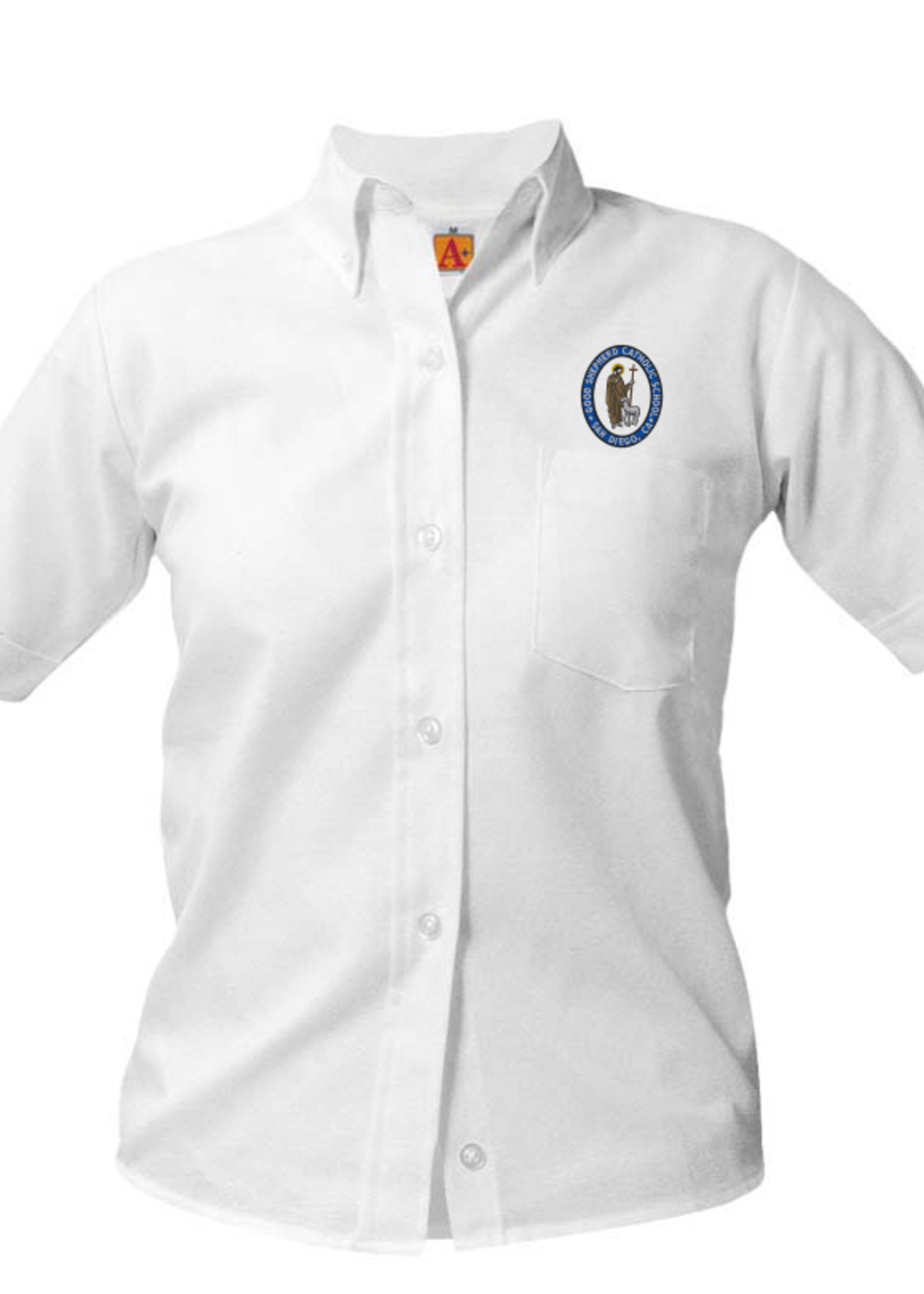 GSCS White Short Sleeve Oxford Shirt