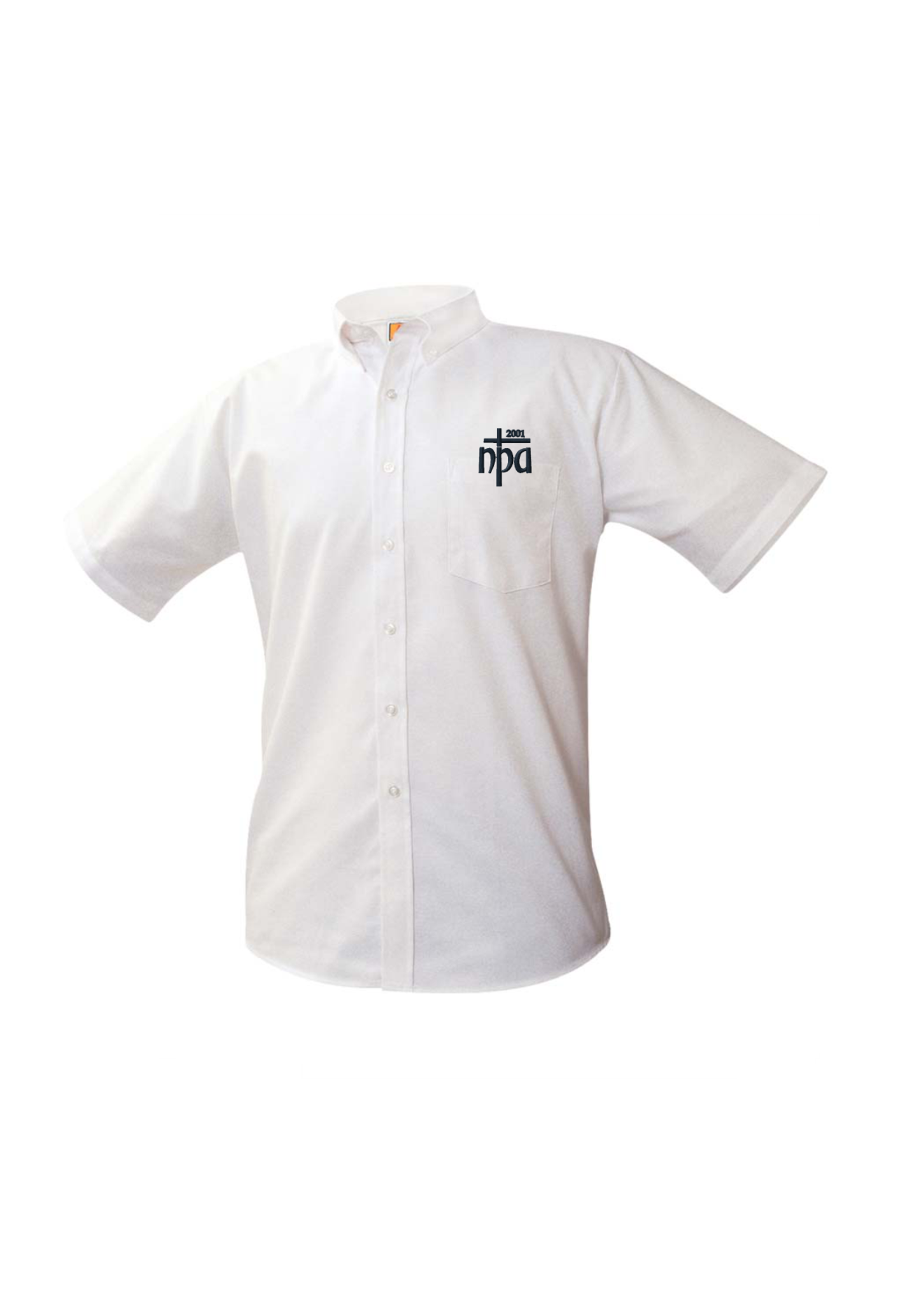 NPA White Short Sleeve Oxford Shirt