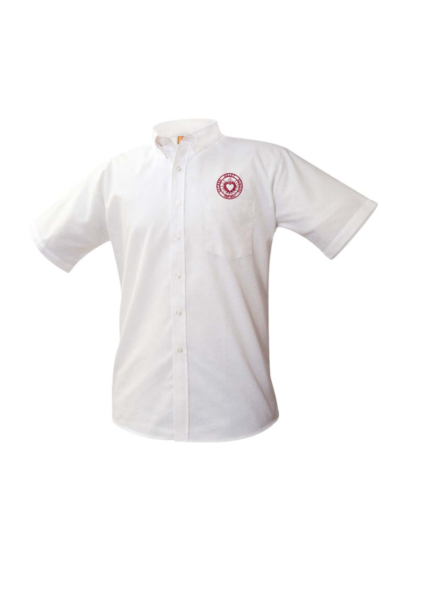 SHS White Short Sleeve Oxford Shirt