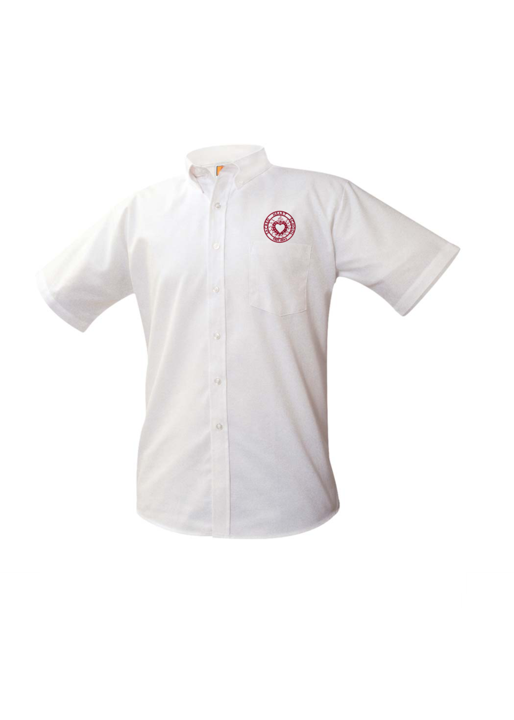 SHS White Short Sleeve Oxford Shirt