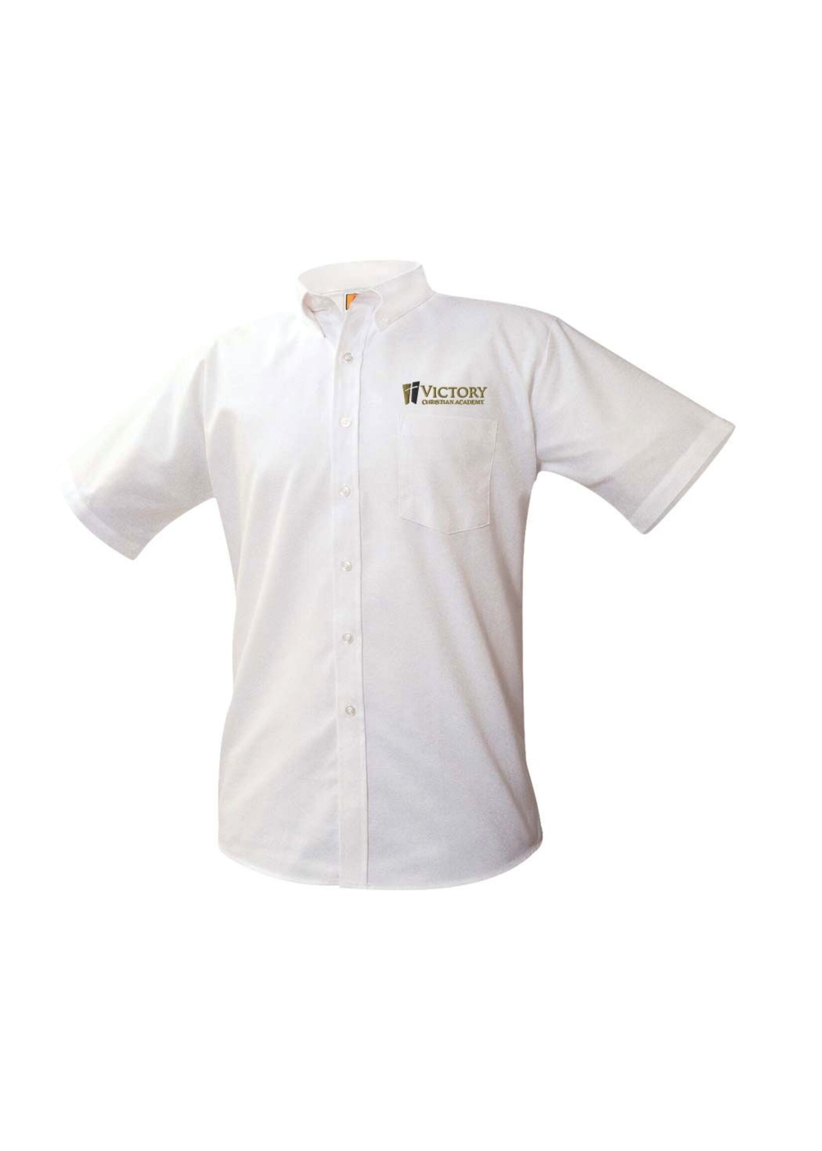 VCA White Short Sleeve Oxford Shirt