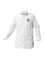 SCCS White Long Sleeve Oxford Shirt