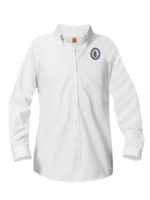 GSCS White Long Sleeve Oxford Shirt