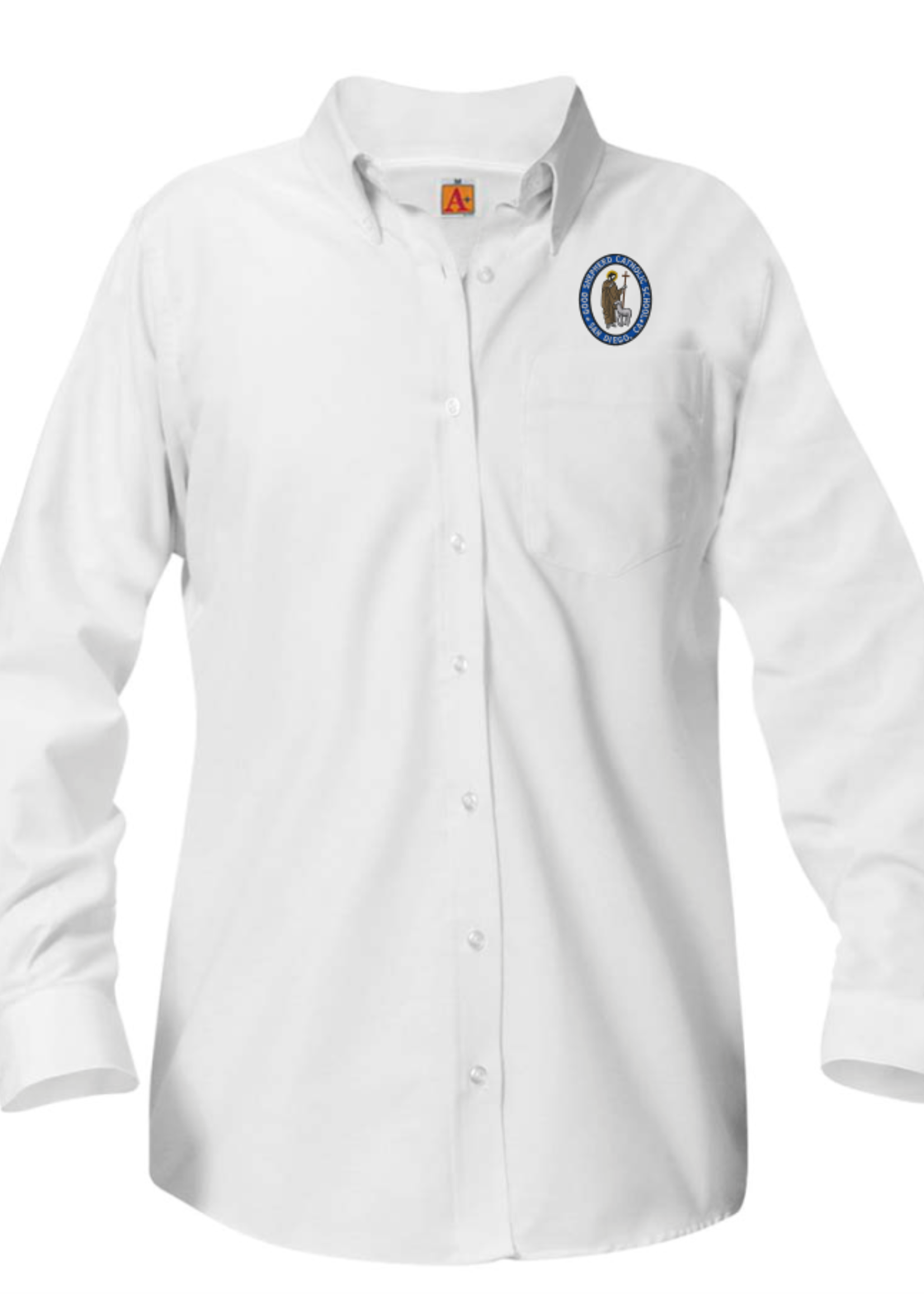 GSCS White Long Sleeve Oxford Shirt