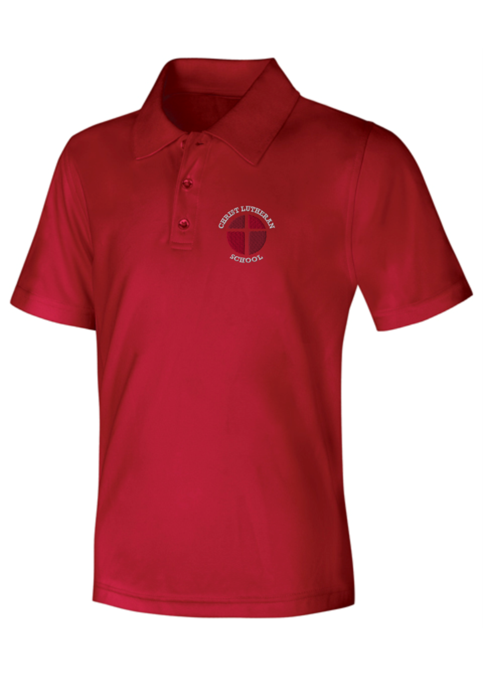 CLS Red DryFit Short Sleeve Polo Shirt