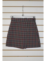 Plaid 2 Pleat Skort P43