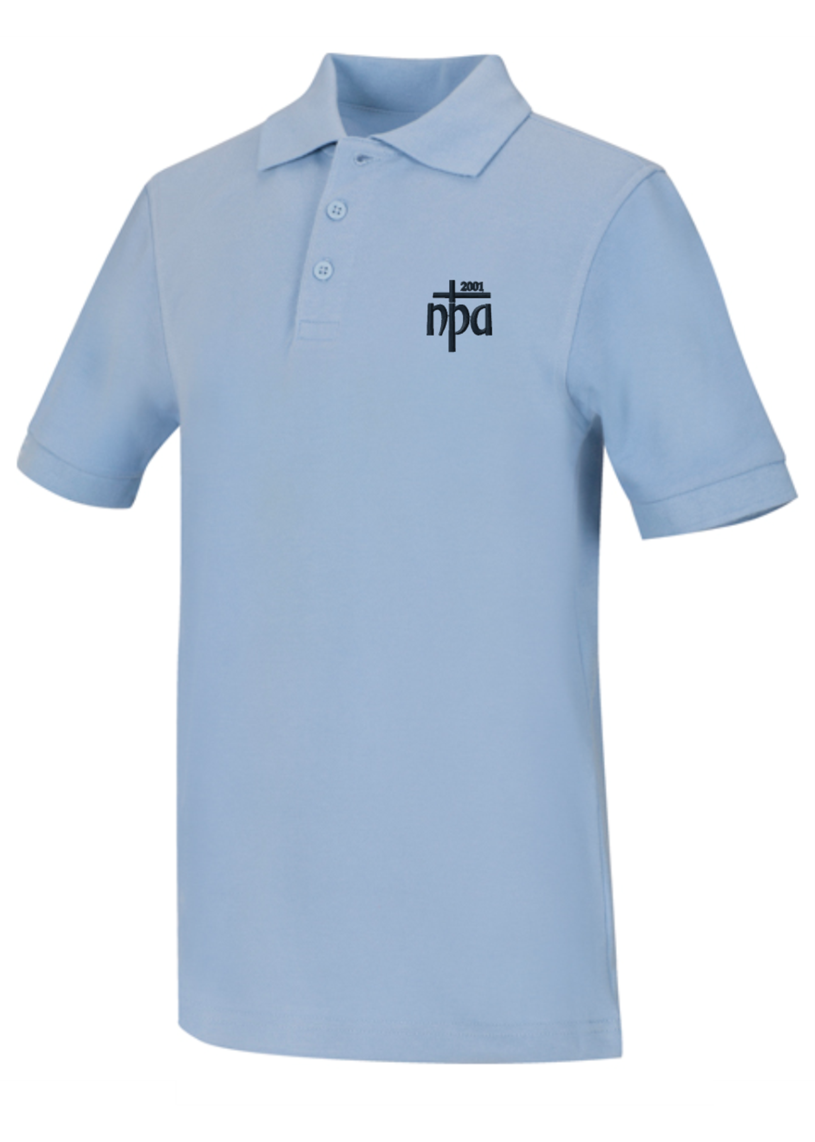 NPA Value Lt. Blue Short Sleeve Pique Polo