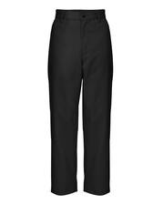Mens Flat Front Pants (BK) - The Uniform Store