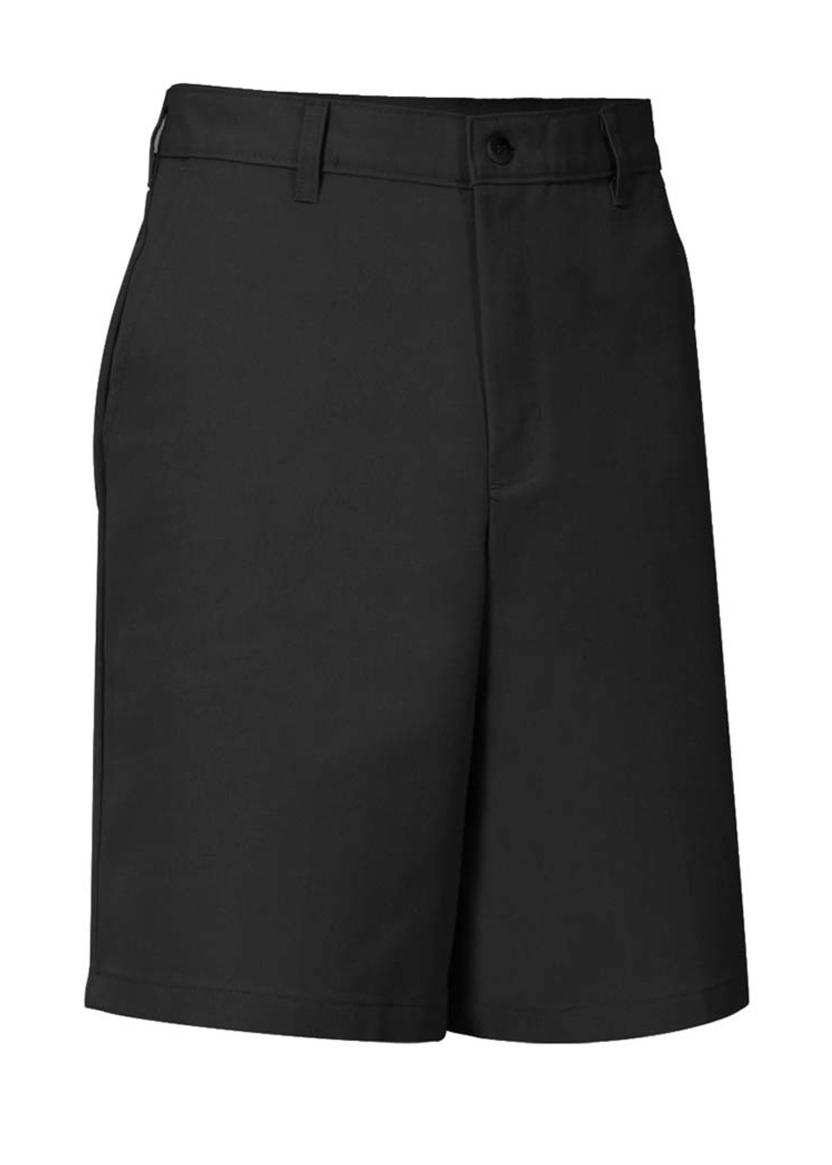 A+ Boys Black Flat Front Shorts