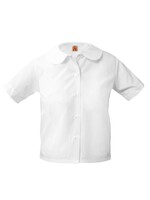 White Short Sleeve Peter Pan Blouse (Jumper Only)