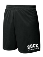 ROCK Black Mini Mesh PE Shorts