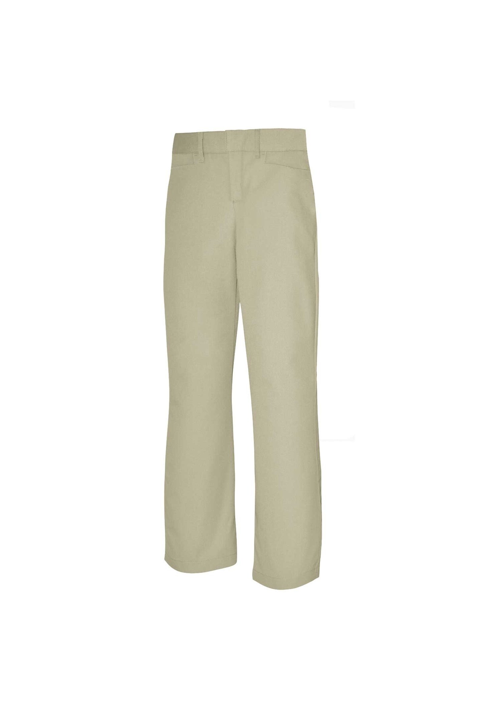 Girls Pants- Solid Color- Flat Front-Khaki