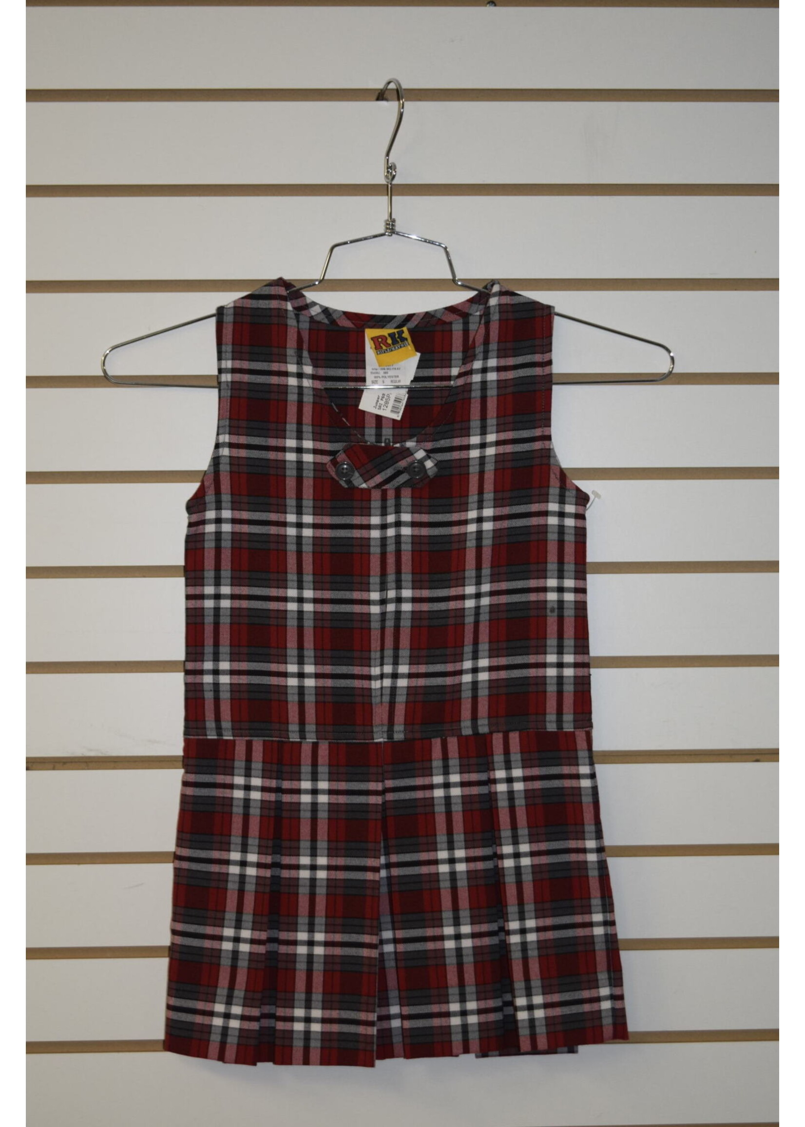 Plaid Front Zip Jumper P69