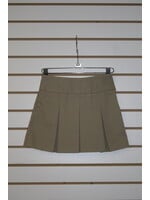 Khaki Bias Band Skirt