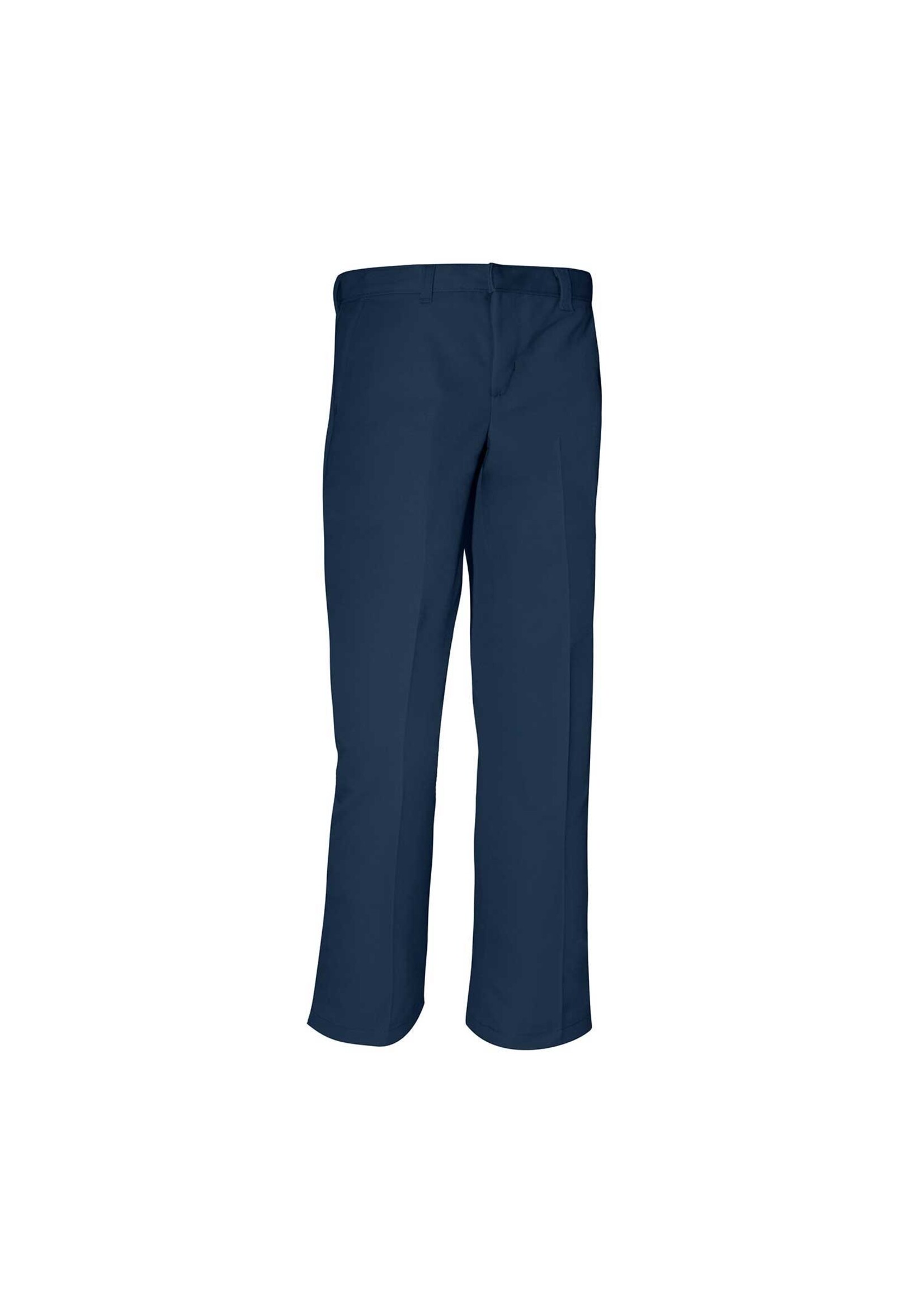 Boys Flat Front Pants (KN) with logo