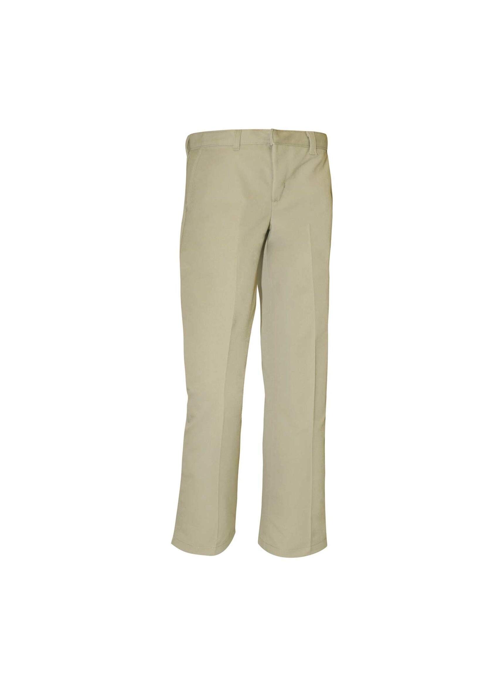 Boys Flat Front Pants (KN) with logo