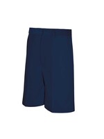 Boys Flat Front Shorts (KN) with logo