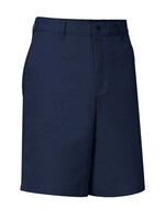 Mens Navy Flat Front Shorts with logo