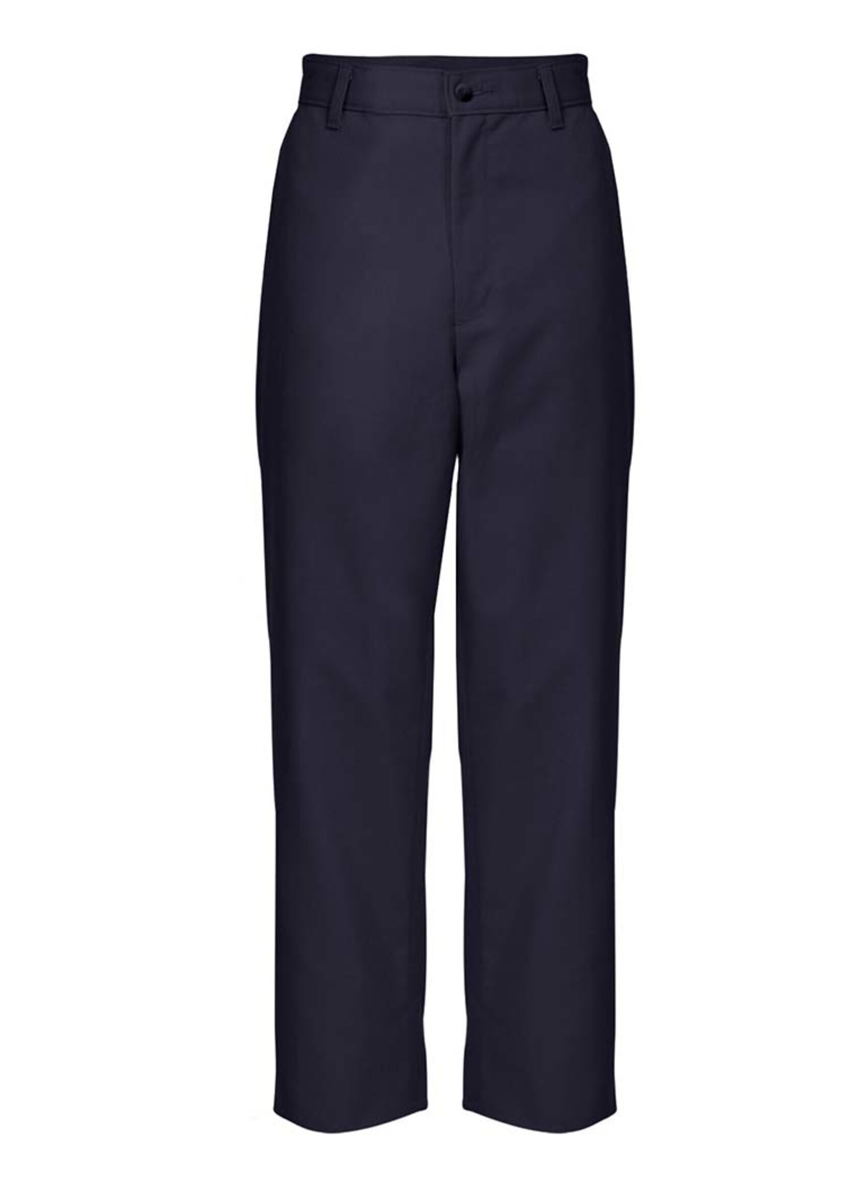 Mens Navy Flat Front Pants  with logo
