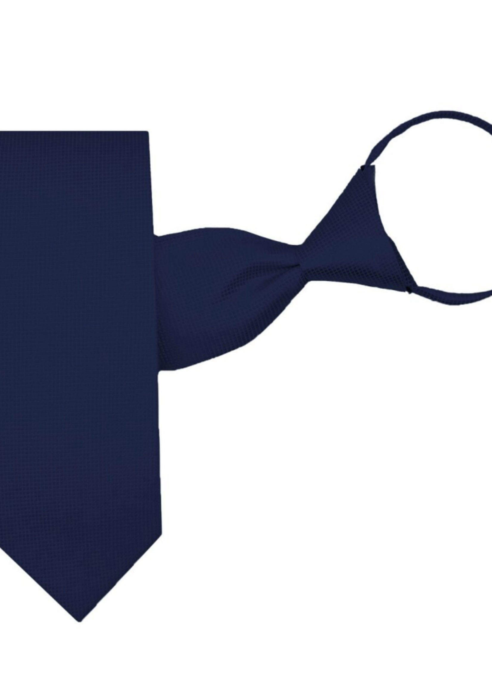 Navy Pretied Tie w/ zipper adjustment strap