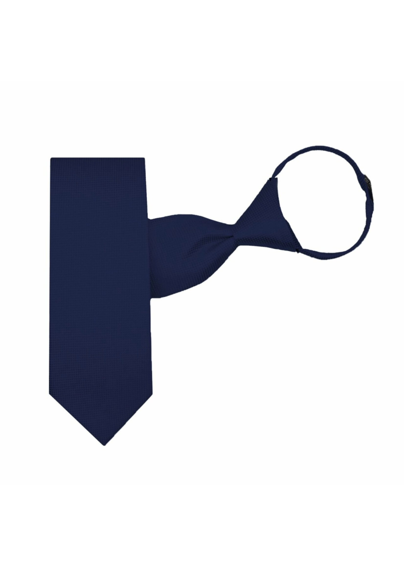 Navy Pretied Tie w/ Zipper-Free adjustment strap