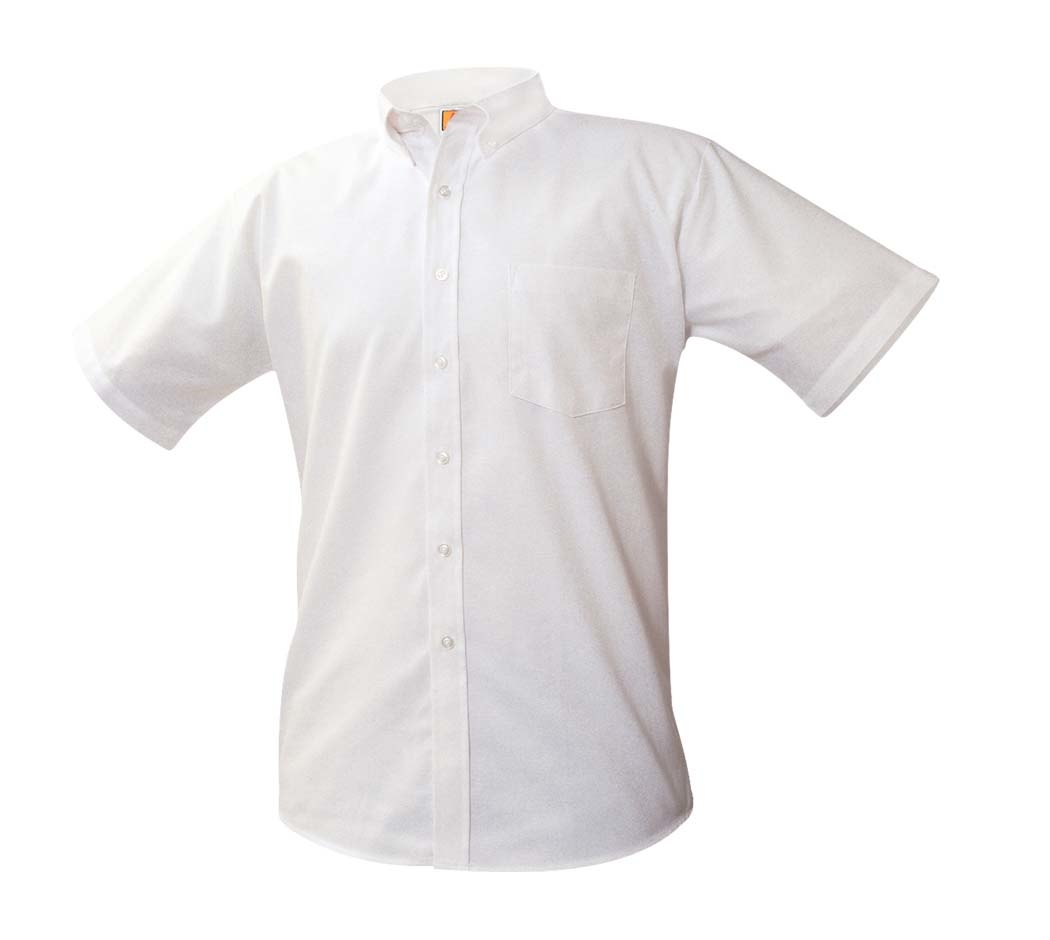 8061 Oxford Shirt SS WH White - The Uniform Store