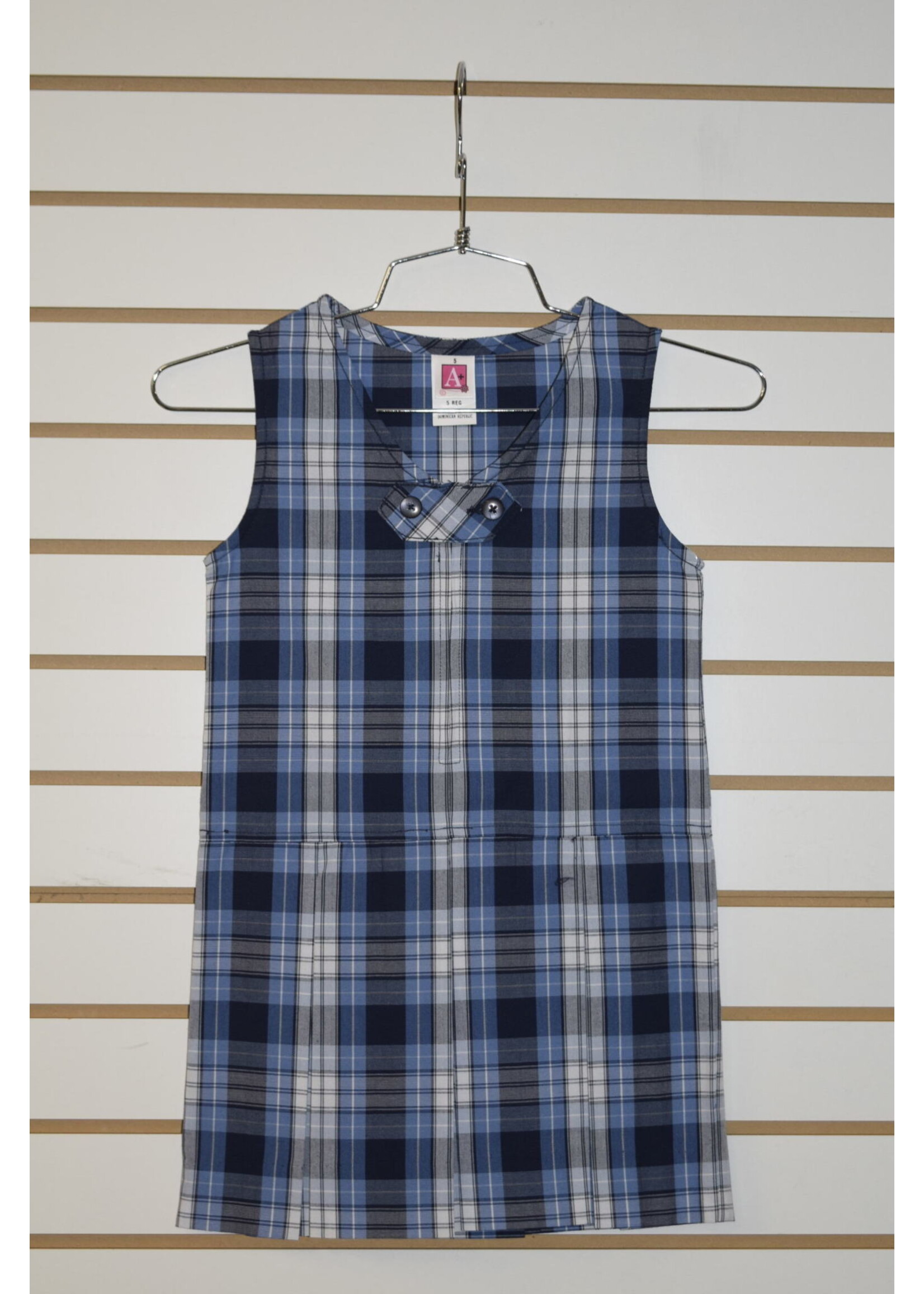 Plaid Front Zip Jumper P76