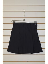 1034 CLS Solid Skirt 4 Pleat Black - The Uniform Store