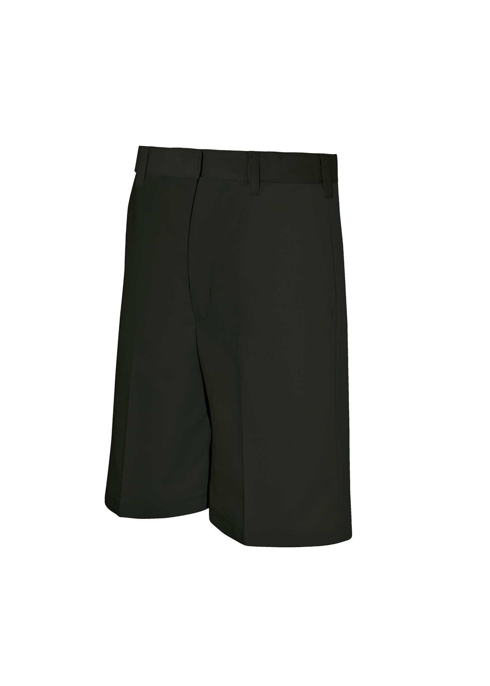 Boys Black Flat Front Shorts