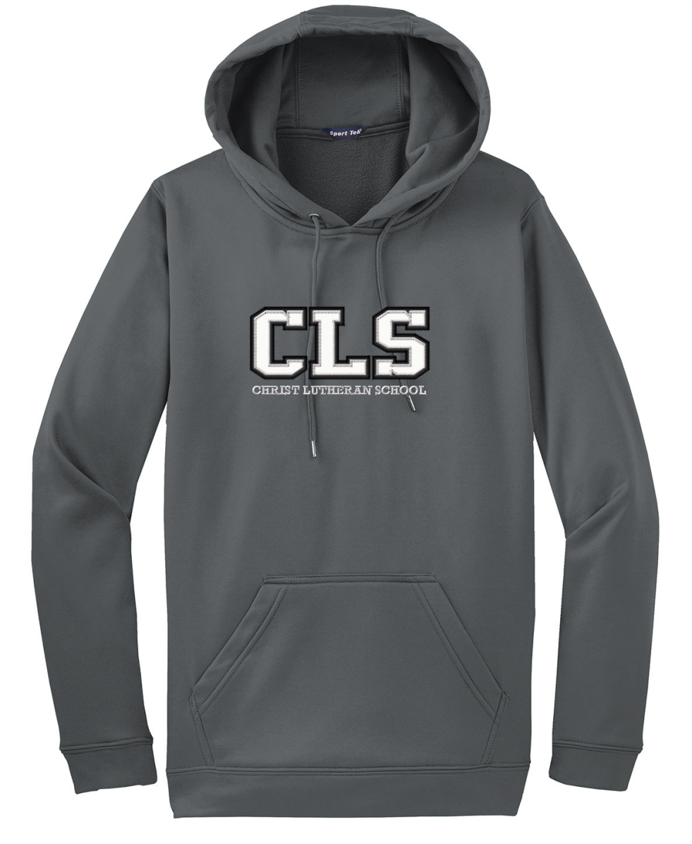 F244 CLS Poly Tech Hoodie Sweatshirt Grey - The Uniform Store