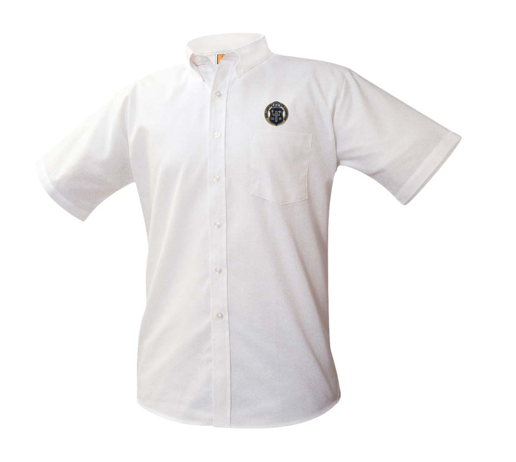 8061 OLA Oxford Shirt SS White - The Uniform Store