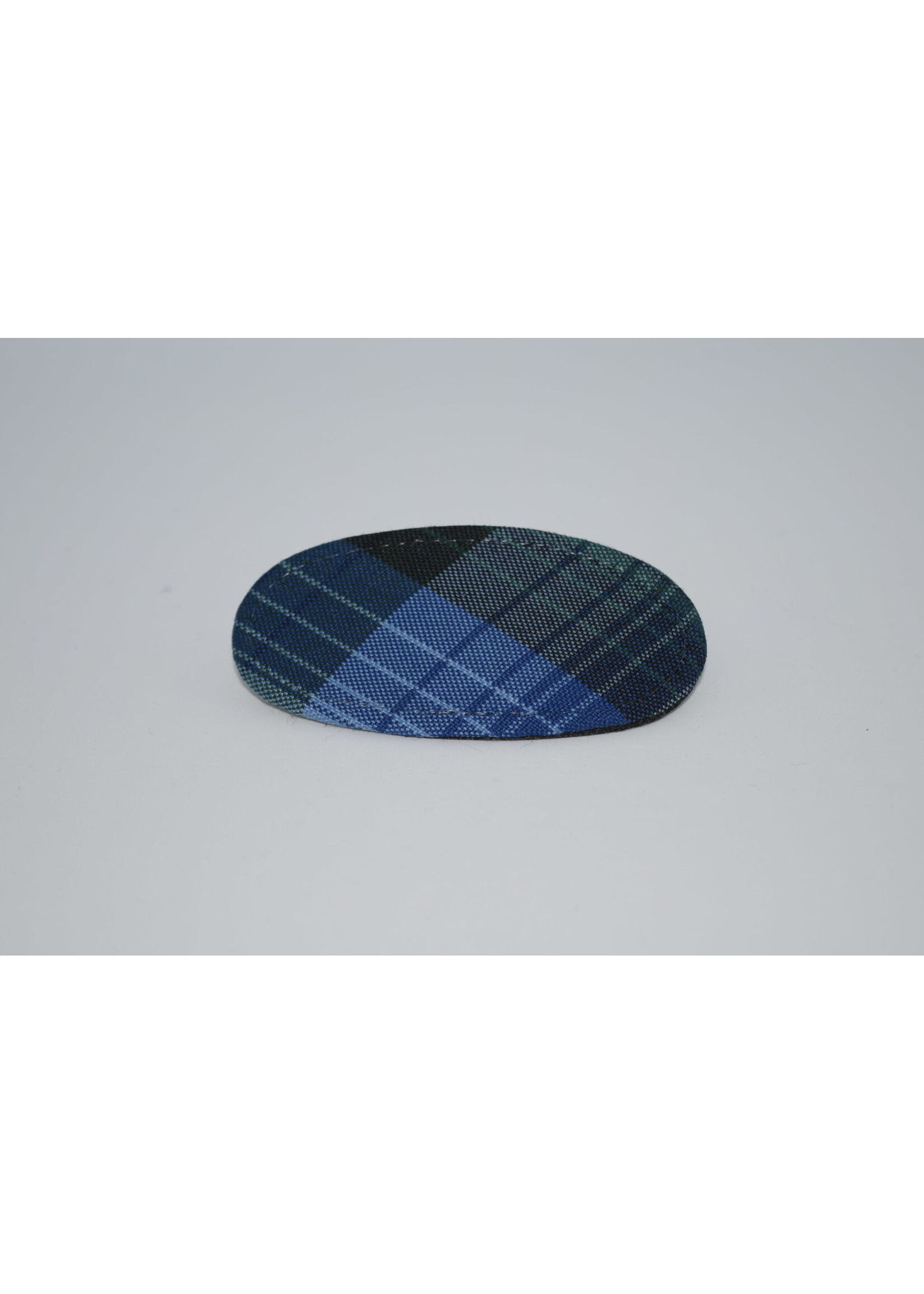 Plaid Oval Barrette P46