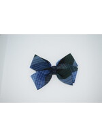 Large 2 1/4'' x 6'' wide plaid bow P46